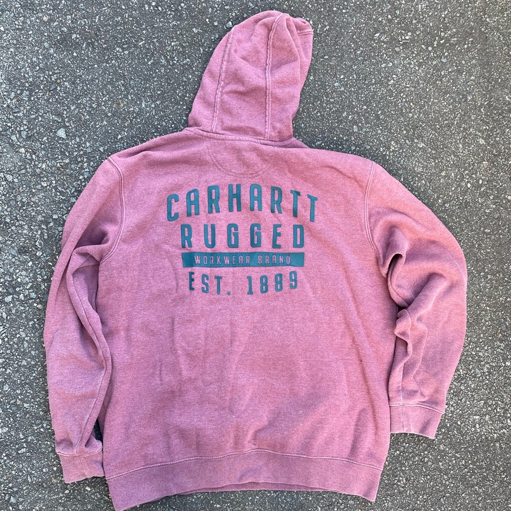 Carhartt Men's Rose Rugged Hoodie size Large - Picture 2 of 6